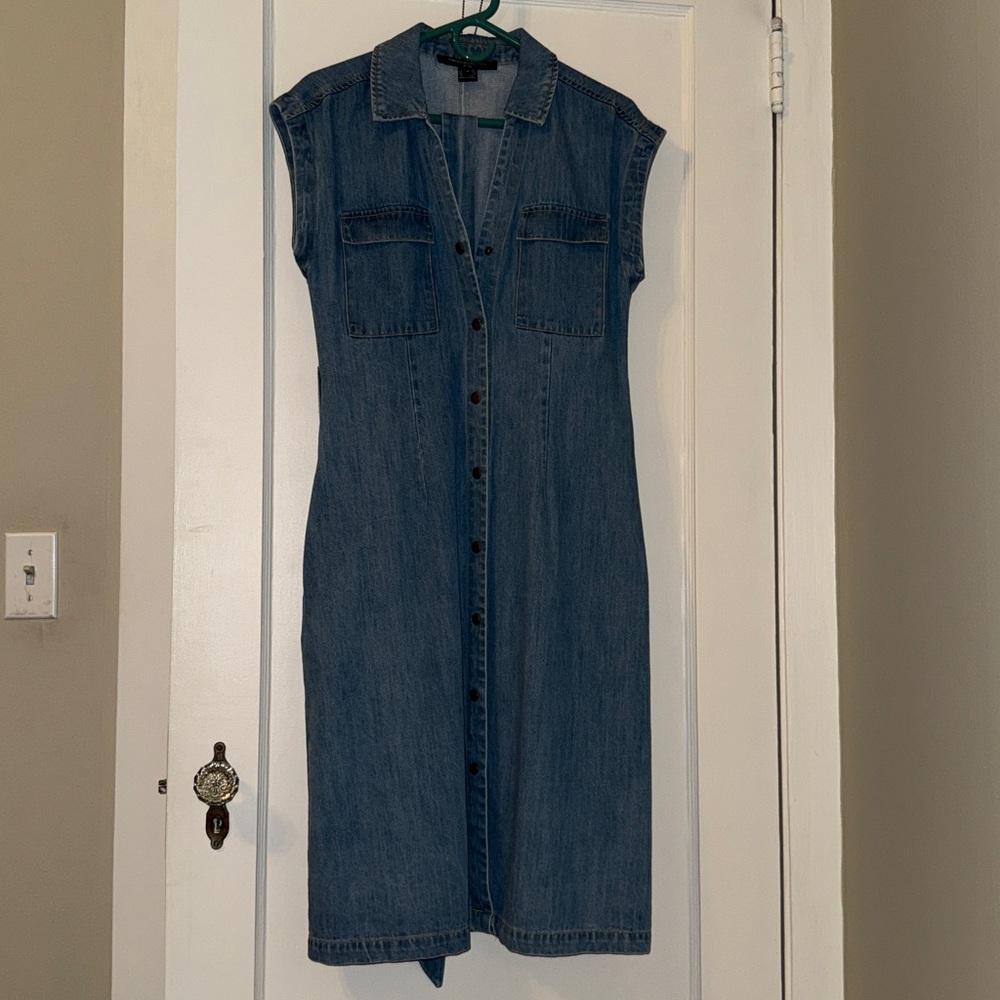French Connection Blue Denim wrap dress